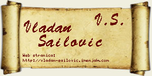 Vladan Sailović vizit kartica